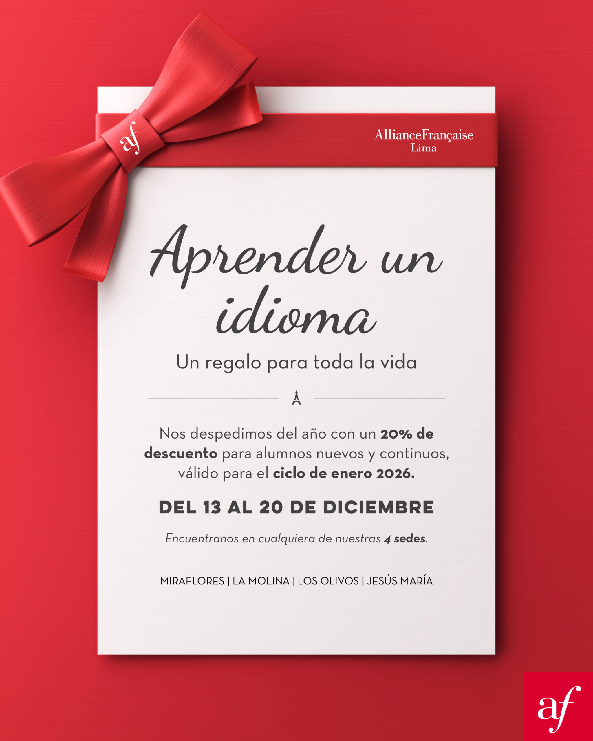 Promoción: Un regalo que dura toda la vida