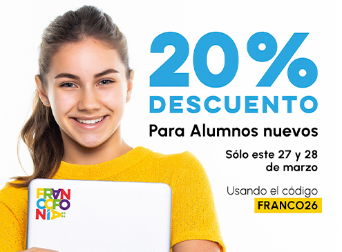 ¡Descuento especial por el mes de la Francofonía!