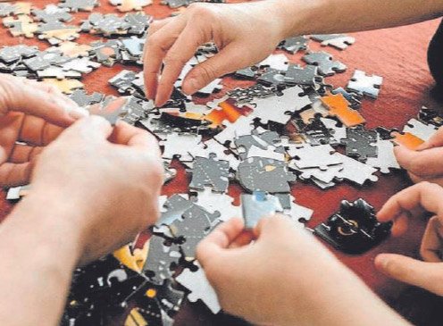 Concurso de armado de rompecabezas