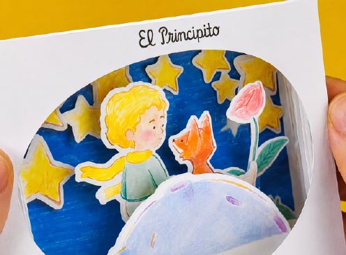 Crea tu libro túnel de El Principito