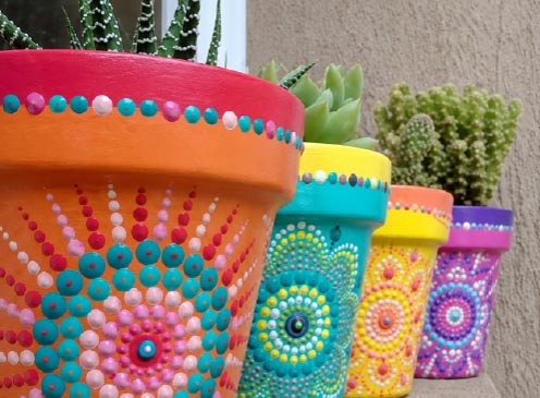 Taller de pintado de<br>mandala en macetitas